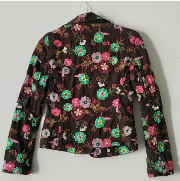 Johnny Was Women's Embroidered Floral Blazer Jacket Y2K Size XS - Picture 5 of 9